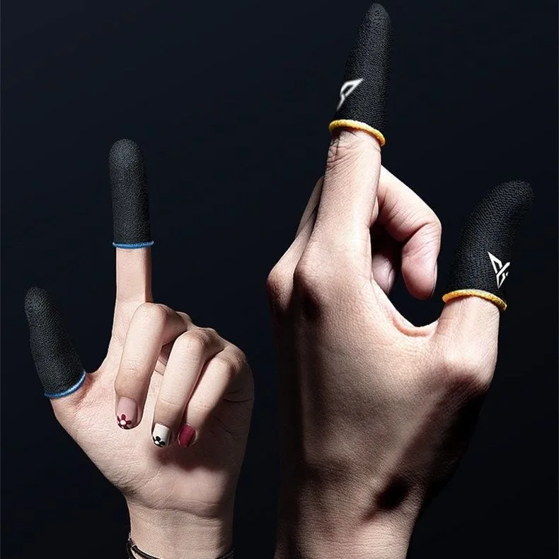 1 пара рукав для пальцев дышащий контроллер мобильных игр сенсорный триггер PUBG