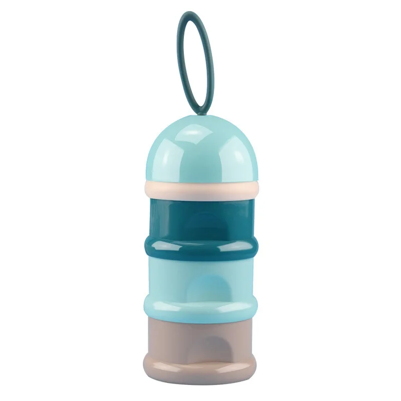 

Portable Newborn Baby Food Storage Box Milk Powder Box Practical 3 Grid Children Formula Milk Powder Grid