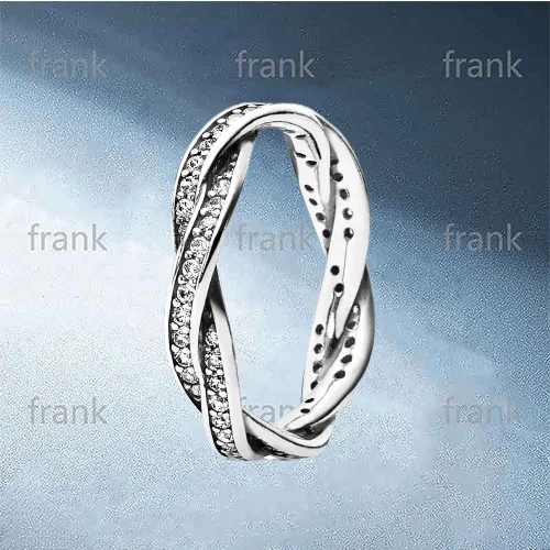 

190892CZ LOVE ETERNAL BRAIDED PAVE ZIRCONIA RING