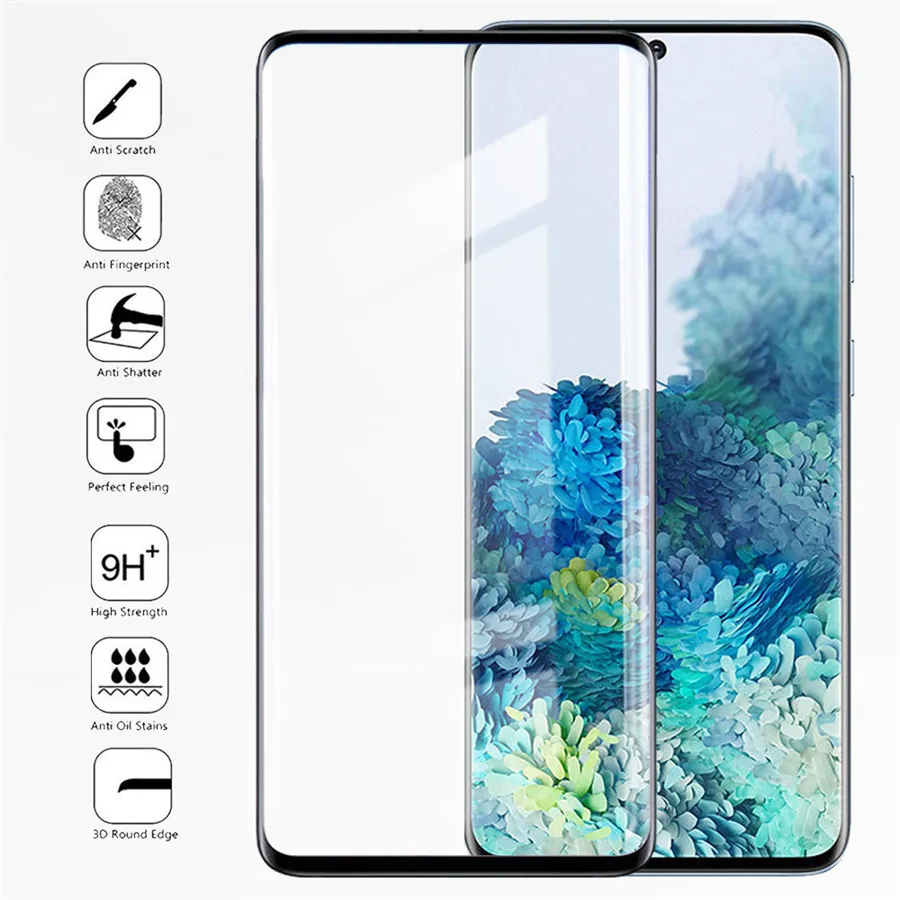 Защитное стекло s20 закаленное для samsung galaxy s 20 plus 2 в 1 | Мобильные телефоны и