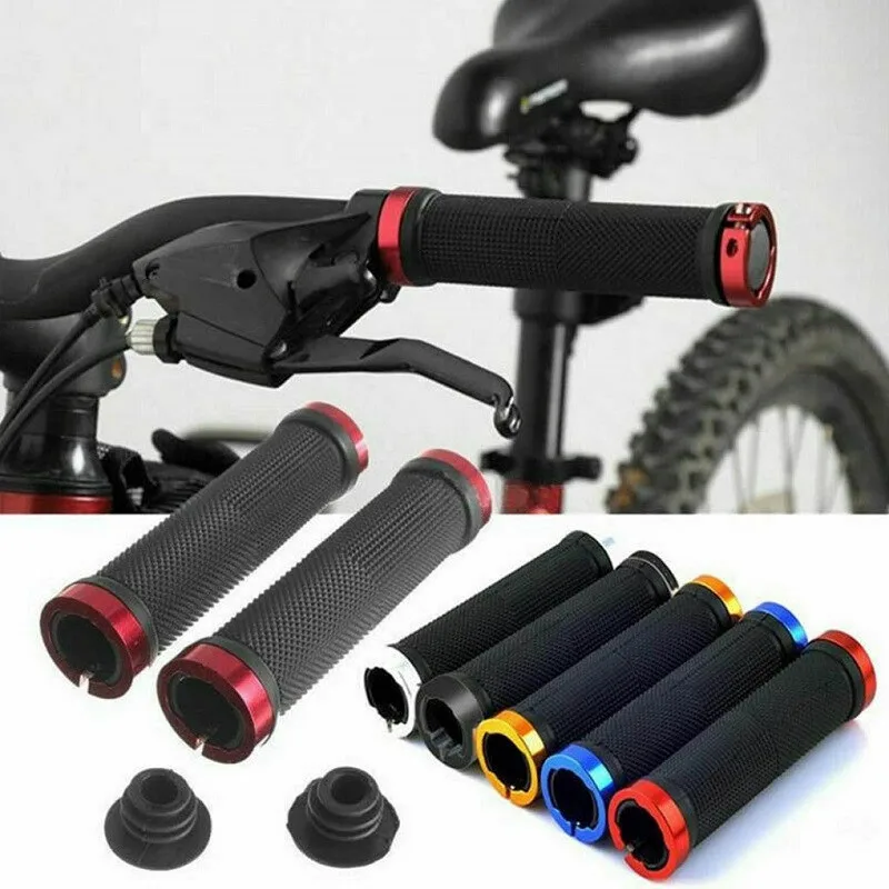 

Bicycle Grips Bike-Handlebar Bicycle-Grips Road-Mountain-Bike Double-Lock Road-Cycling on MTB 1-Pair Bike-Handlebar Bicycle-Grip