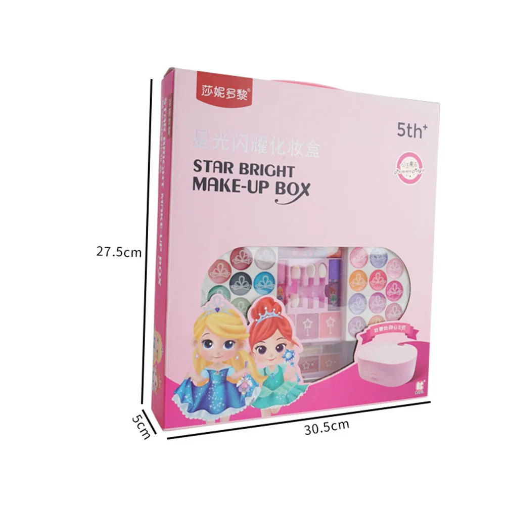 

Children Cosmetic Set Non-toxic Washable Pretend Play Simulation Makeup Handbag Beauty Box Toy for Girls Educational Toys