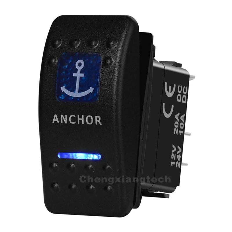 Водонепроницаемый IP66 судовой автомобильный лодочный RV 12В/24В синий светодиод 5