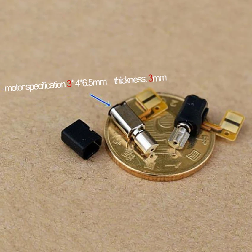 DC3V-3.7V супер Миниатюрный 3*4*6 5 мм роторный двигатель вибратор с эксцентриковым