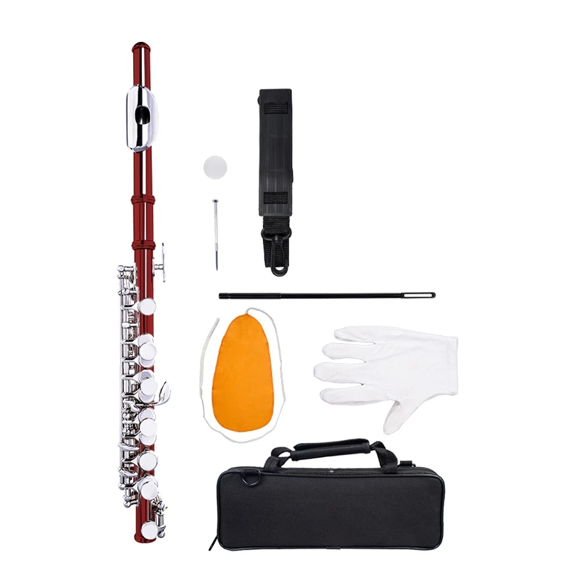 

NAOMI Piccolo Key of -Piece with Case, Cleaning Rod, Cloth, and Gloves