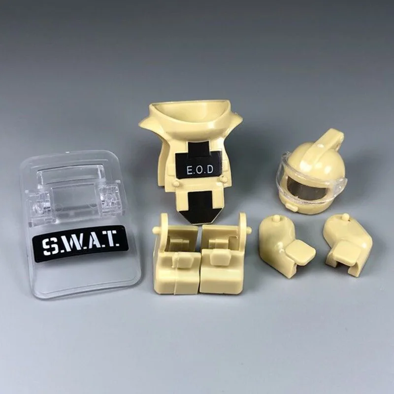 MOC набор военного оружия кирпичи взрывозащищенные костюмы униформы щит