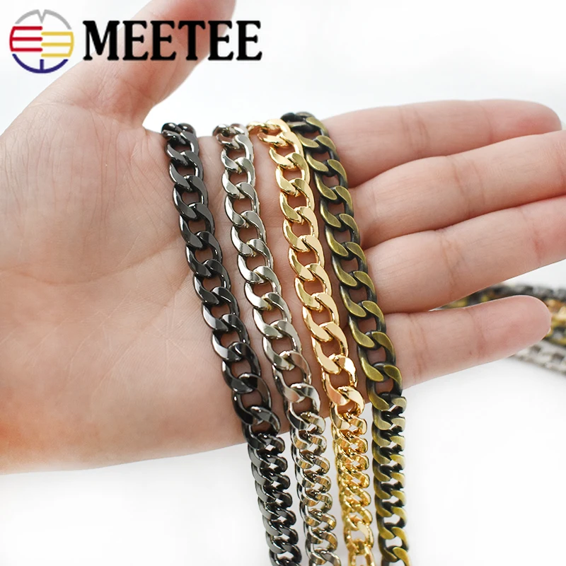 

5Meters 8mm Metal Chains Shoulder Bag Strap Women Handbag Purse Adjusted Strap Chains DIY Replacement Handle Accessories