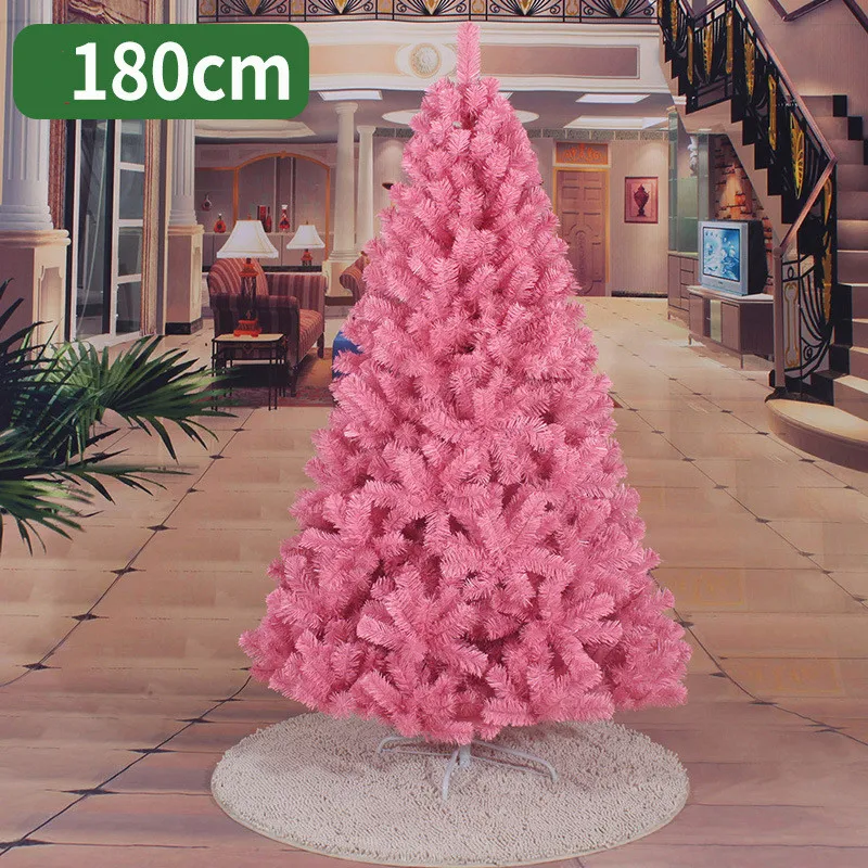 pink 180 см Рождественская елка розовая роза красная искусственная Рождественская елка украшения Рождественские украшения для рождественские украшения для дома - Цвет: pink