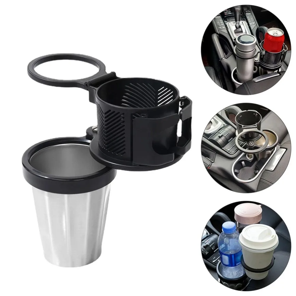 

Universal Folding Car Cup Holder Black Multi-function Beverage Holder Auto Supplies Interior Accessories Mounts Holder