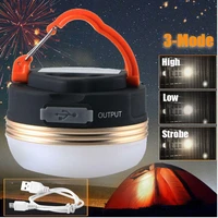 camping tent lantern magnetic led working emergency lamp flashlight usb rechargeable outdoor tent hiking night hanging light