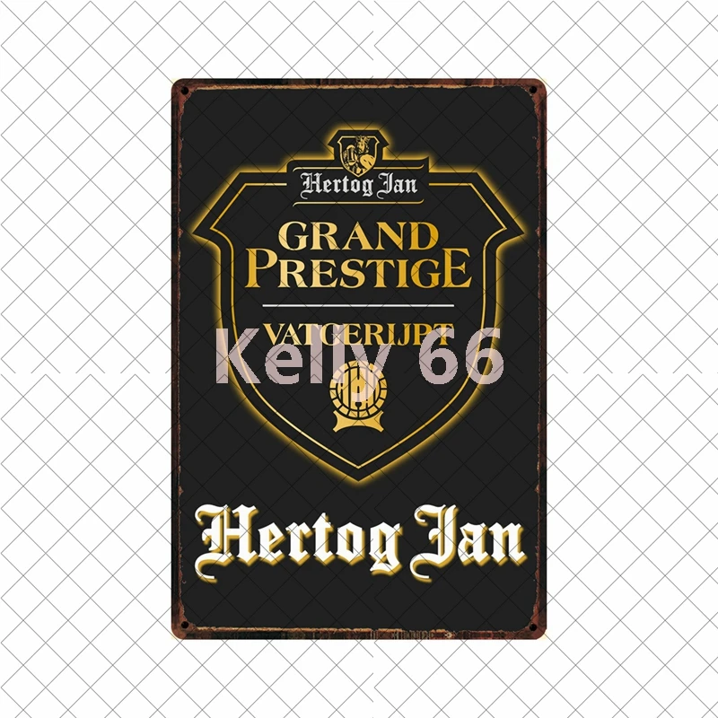 [Kelly66] Hertog Jan блондинка бельгийского Винтаж пиво жестяная металлическая вывеска
