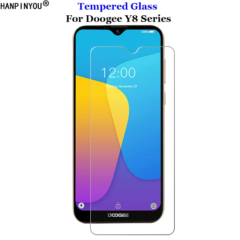Для Doogee Y8 / Y8C Plus прозрачное закаленное стекло 9H 2.5D Премиум Защитная пленка для