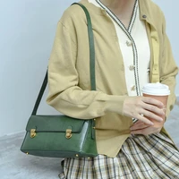 fashion luxury high quality first layer cowhide ladies shoulder bag simple casual outdoor weekend real leather underarm bag