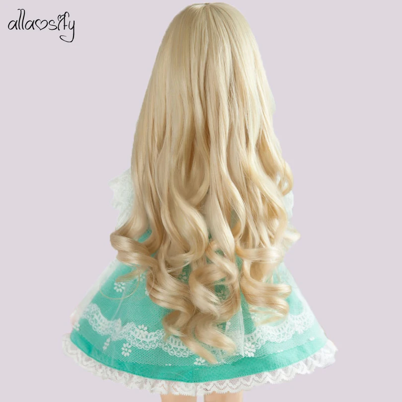 Allaosify bjd кукла аксессуары 1/3 1/4 1/6 1/8 Bjd кукла парик длинные вьющиеся волосы для куклы bjd парик 21 цвет