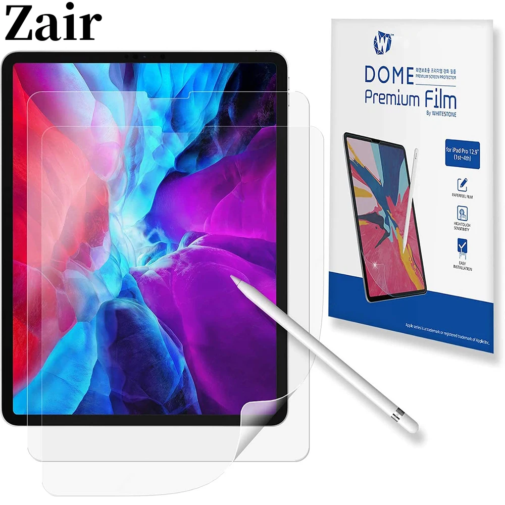 2021 iPad Pro 12 9 бумага как Защитная пленка для экрана матовая живопись питомцев