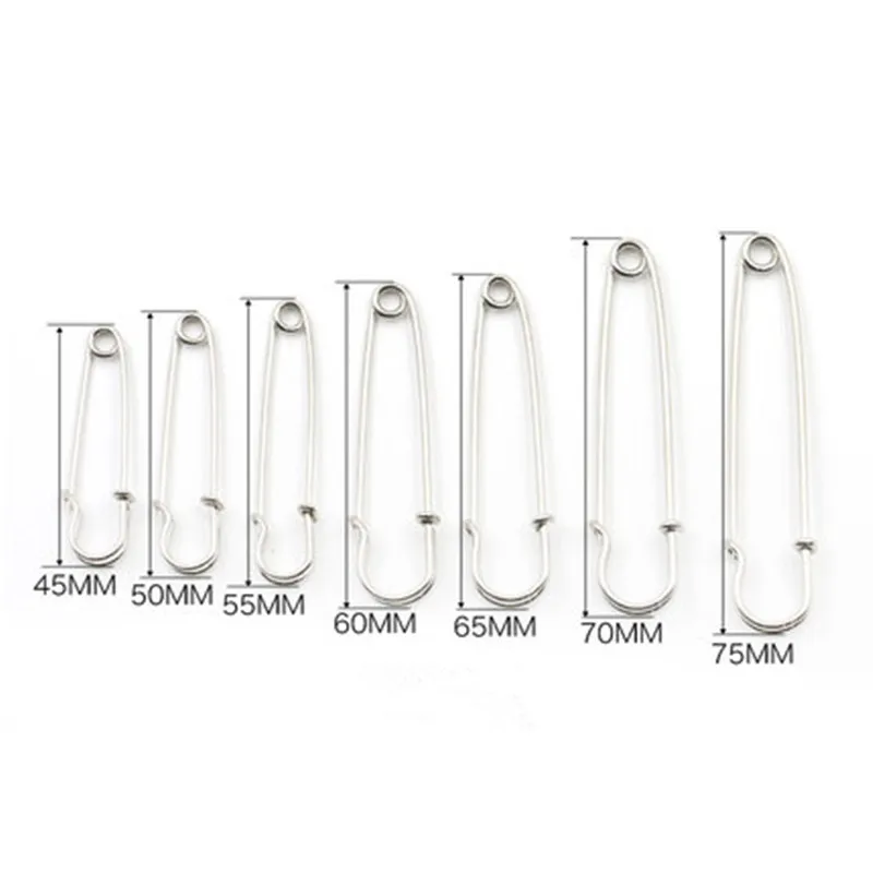 10 шт. безопасные булавки брошь Экстра большая стальная безопасная булавка пряжка