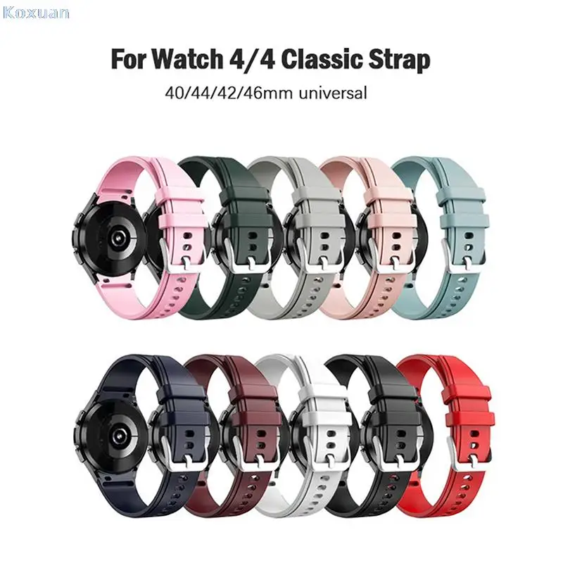 

Silicone Strap For Watch 4 40mm/42mm/44mm/46mm/ smart watch Sport Bracelet
