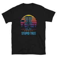 discgolf funny stupid tree vaporwave disk aesthetic sports disc golf lover gift