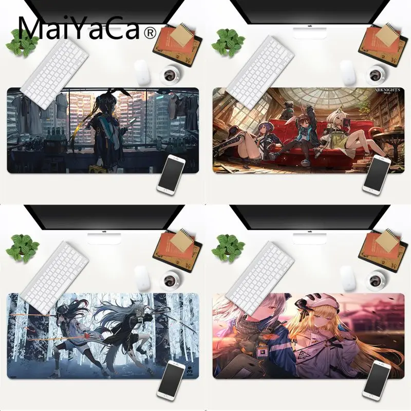 

Arknights padmouse thick accessory locked edge mouse pad anime gaming esports mats keyboard mouse mat gamer Gaming Mousepads