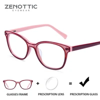 zenottic acetate prescription glasses children girl boy myopia optical spectacles frame anti blue light photochromic eyeglasses