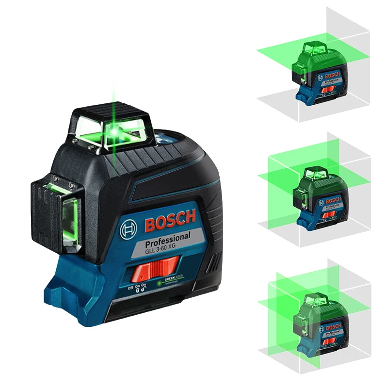 Лазерный уровень Bosch зеленый самонивелирующийся нивелир с вертикальными и
