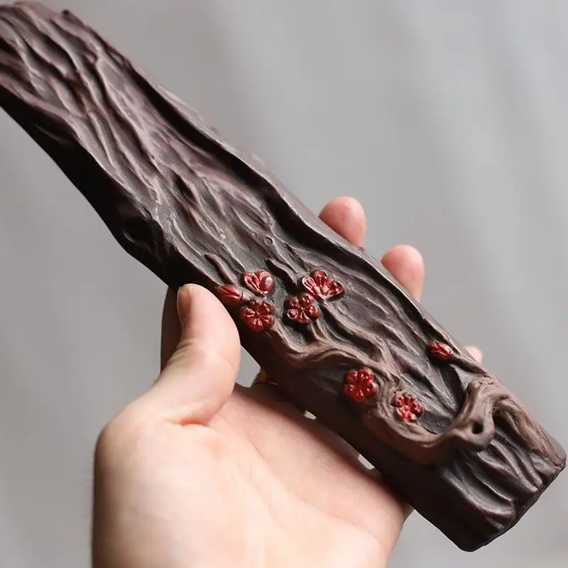 Керамическая курильница в стиле ретро с рисунком цветка сливы|Благовония и