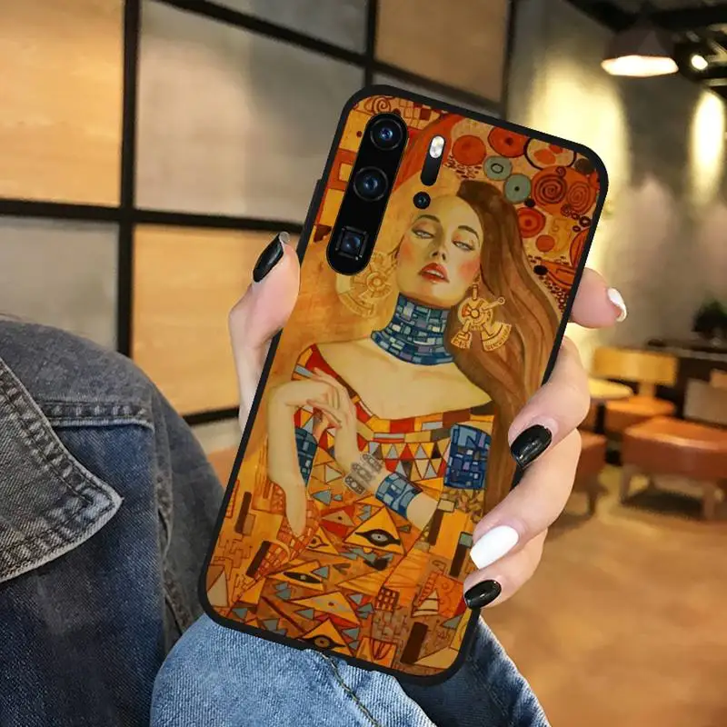 

Gustav Klimt Kiss Phone Case For Huawei honor Mate P 9 10 20 30 40 Pro 10i 7 8 a x Lite nova 5t