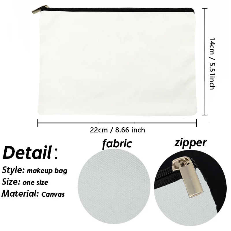 

Funny Cactus Green Plant Printing Cosmetic Bags Zipper Makeup Bags for Girl Gift Canvas Fashion Handbags Student Pencil Bags