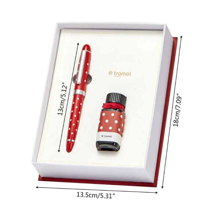 

Retro Business Fountain Pen Student Signature Calligraphy with 15ml Ink Gift Box
