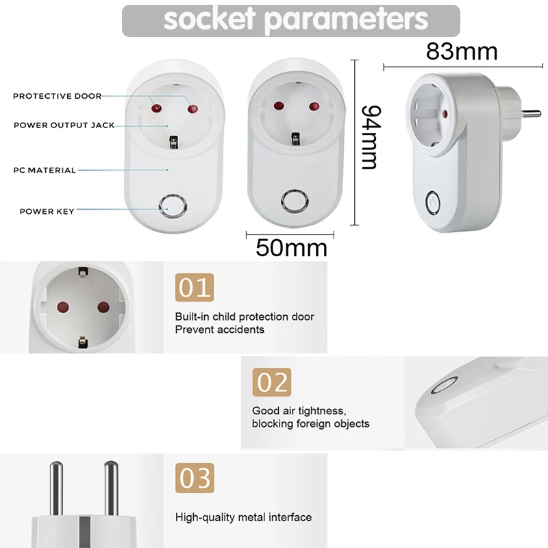 Universal EU FR Electric Sockets Switch with Remote Control 220V 15A 433Mhz Electrical Outlets for Smart Home Light Fan | Обустройство