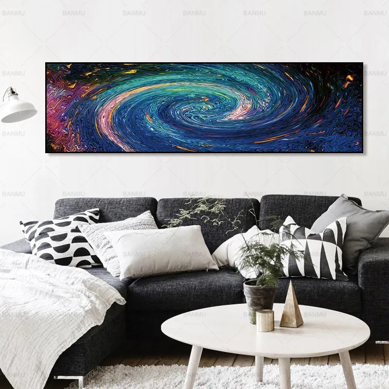 

Abstract canvas pictures Poster wall art Canvas painting universe Unframed decoration home living room picture for wall
