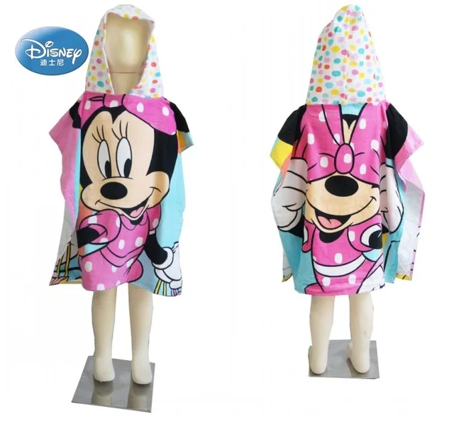 Дисней Моана мультфильм с капюшоном Ванна/пляжное полотенце для малышей Минни