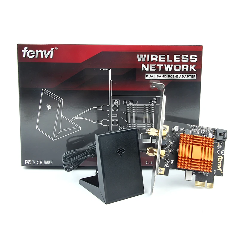 1200 Мбит/с двухдиапазонный беспроводной 802.11ac 2 4G/5 ГГц Настольный PCI Express E 1X Wlan Wifi