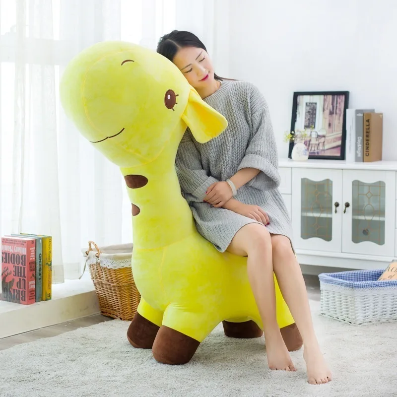 Милая кукла &quotЖираф&quot большая плюшевая игрушка с креплением олененок