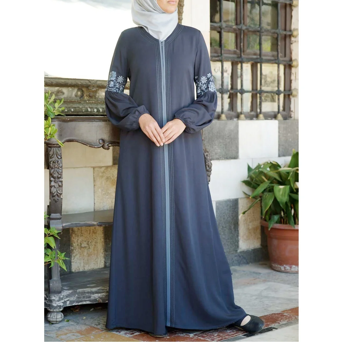 Арабское мусульманское платье Abaya женские длинные платья макси с принтом и