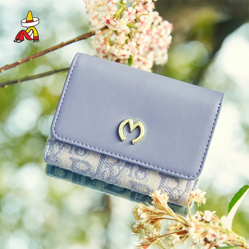 

Мексиканский женский кошелек, короткий кошелек синего цвета для женщин, мини кошелек на молнии, женский маленький кошелек, женский кожаный ...