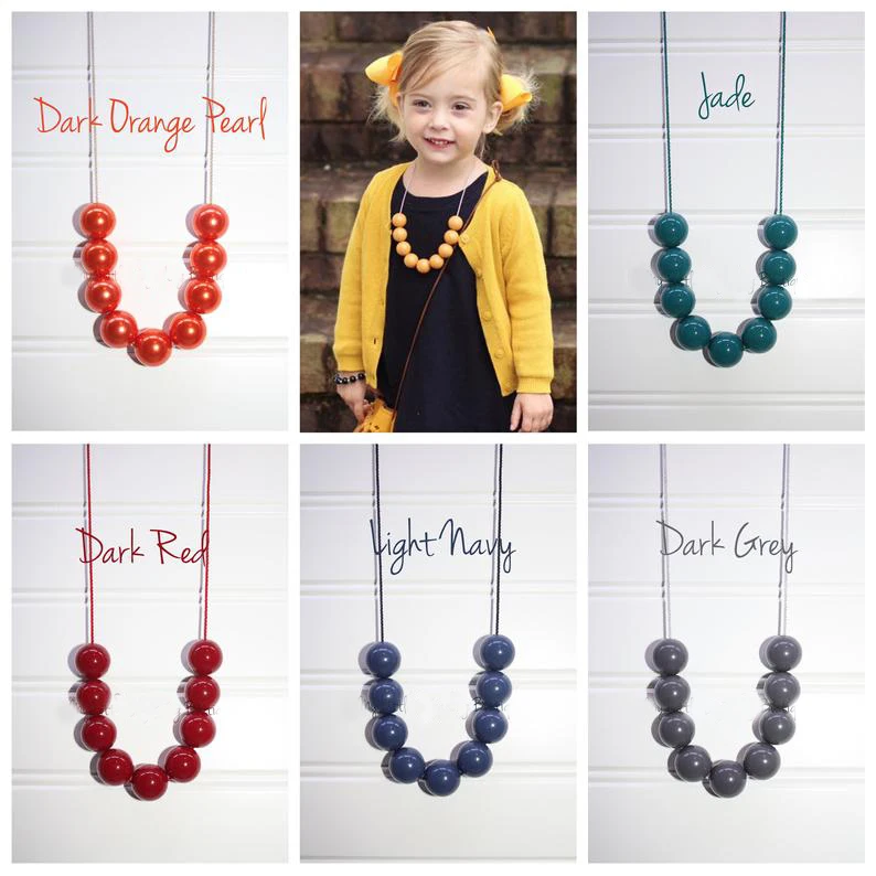 Однотонное базовое ожерелье из шнура весенние Твердые Выберите вашу