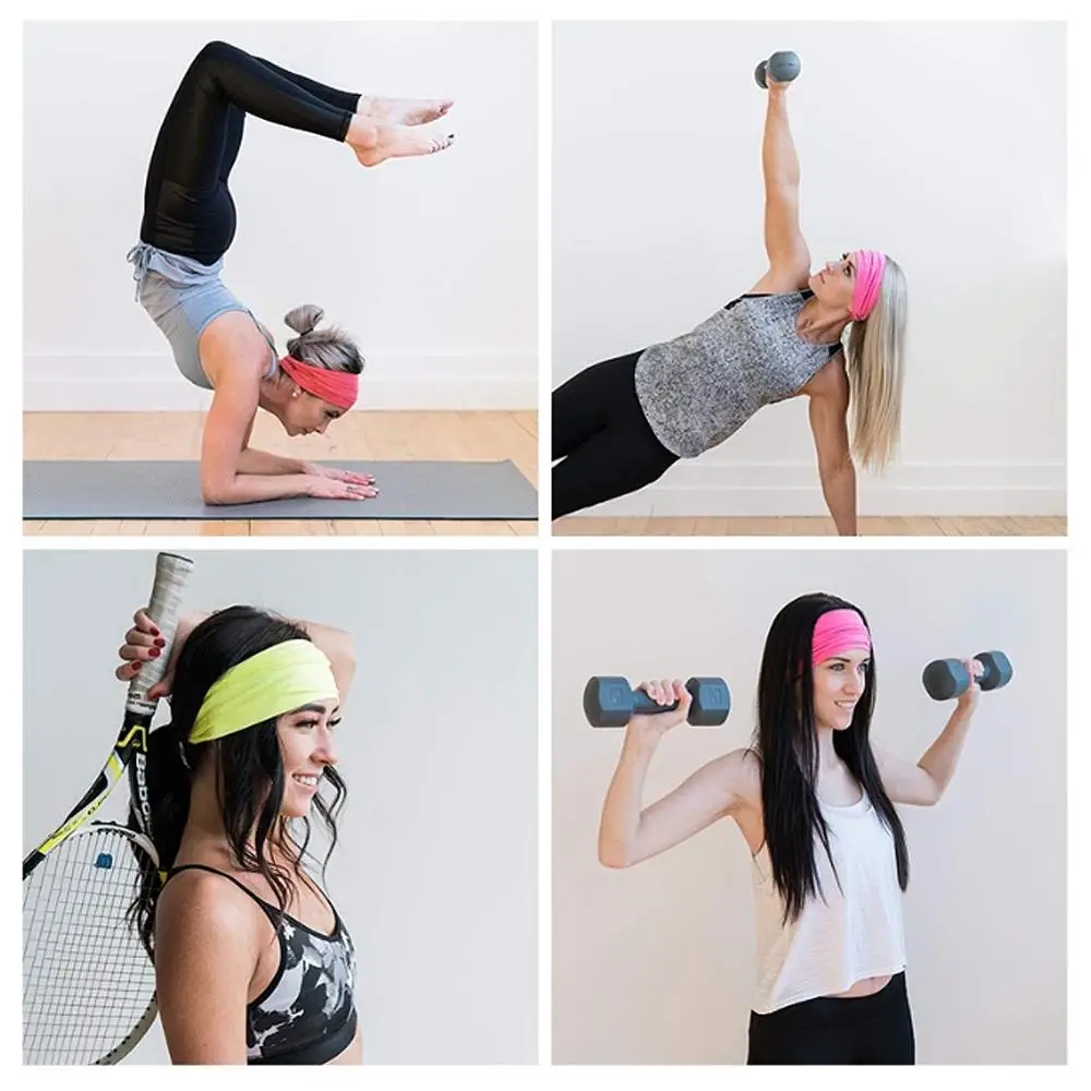 

1PCs Absorbent Cycling Yoga Sport Sweat Headband Men Sweatband For Men and Women Yoga Hair Bands Head Sweat Bands Sports Safety