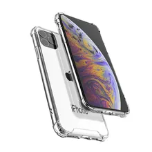 10Pcs/lot Acrylic+TPU Air Cushion Hybrid Crystal Clear Frame Phone Case For iPhone SE2 11 Pro MAX XS Max XR X 8 Plus 7 6 Capa