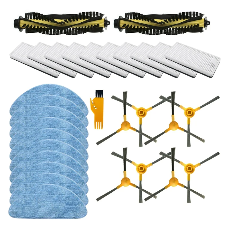 

Washable Side Brushes Hepa Filter Mop Cloth Main Roller Brush for Neatsvor X500 Vacuum Cleaner Accessories Replacement