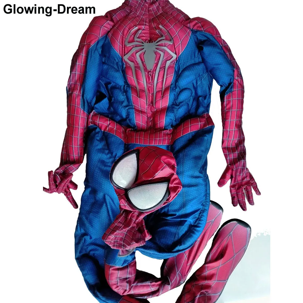 Высококачественный семейный костюм для косплея удивительного паука с логотипом Relif Высококачественный семейный костюм для косплея удивительного паука с логотипом Relif