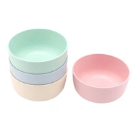 4pcs bamboo fiber rice bowls simple household bowl dish soup rice storage bowl kitchen supplies for noodle rice ingredients
