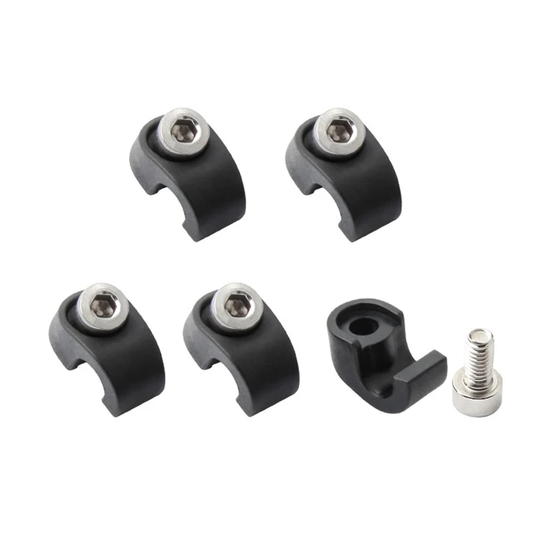 MUQZI 5PCS Bike Brake Housing Buckle Brake Cable Hose Clamp Cable Guide Adapter MTB Bike Bicycle Fork Repair Part