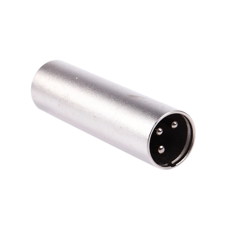 XLR 3 Pin штекер папа-папа дополнительный встроенный-типный коннектор адаптер/муфта