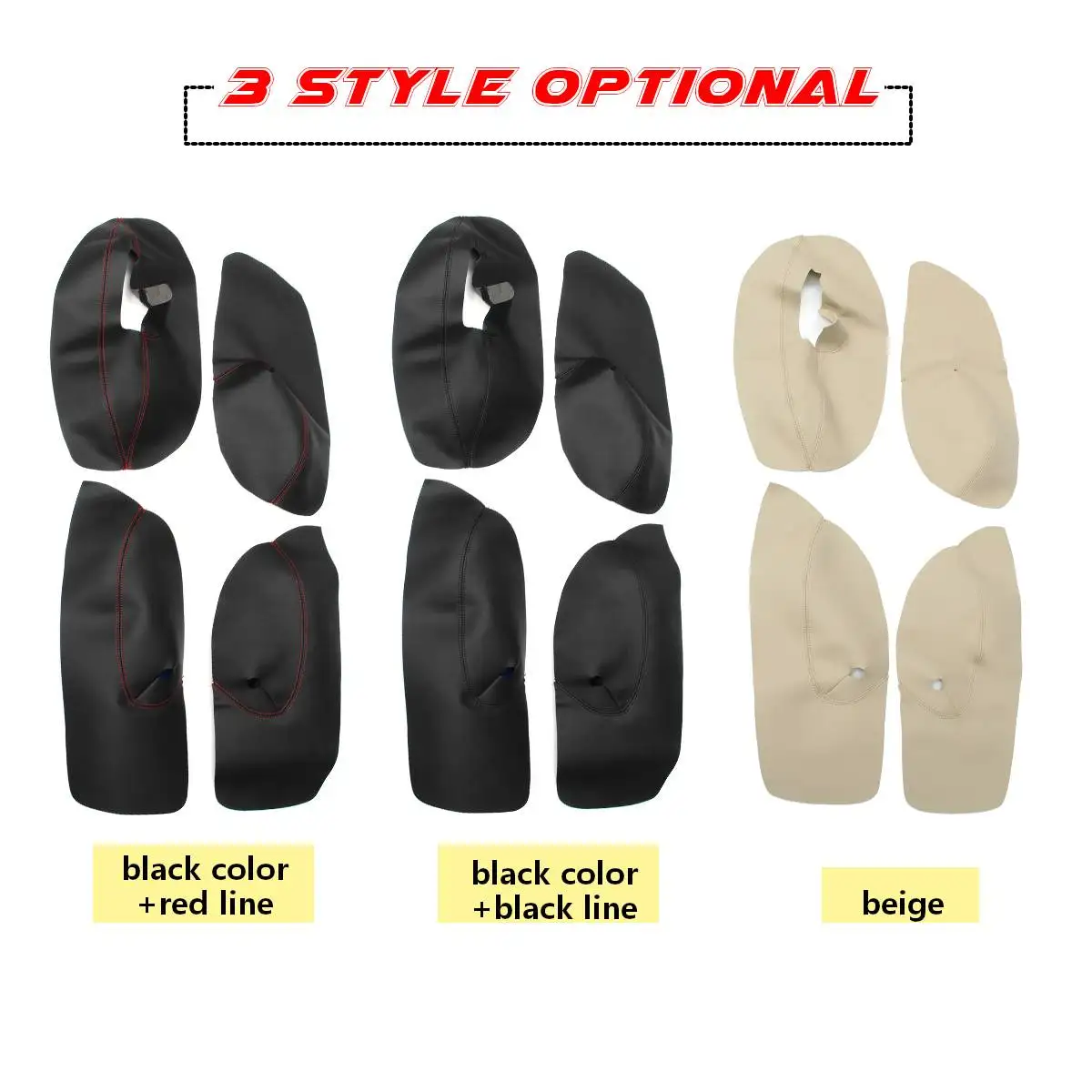 Новинка 4 шт. внутренняя панель для двери автомобиля подлокотник микрофибра