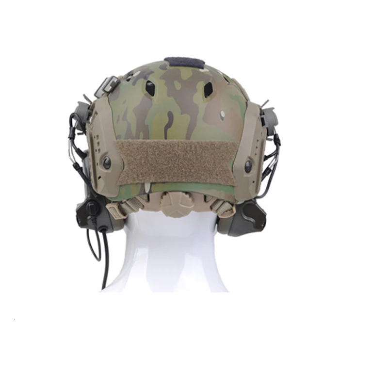 Новинка, тактическая гарнитура Comtac2, повышающий кронштейн, один стиль, быстрый шлем, дуговая направляющая, подвеска