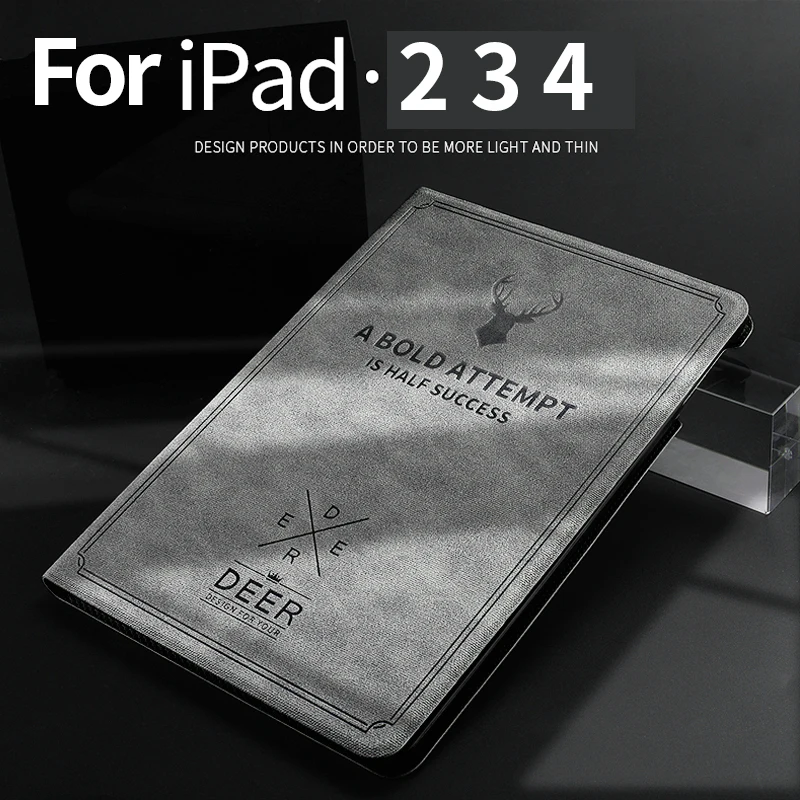 Для apple iPad 2/3/4 Чехол Smart будильника wake цифровой преобразователь для 2 чехол