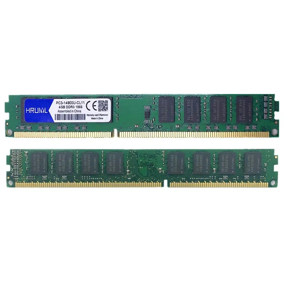 HRUIYL Оперативная память DDR3 1066 1333 1600 МГц 2G 4 ГБ 8 рабочего Память DIMM палочки PC