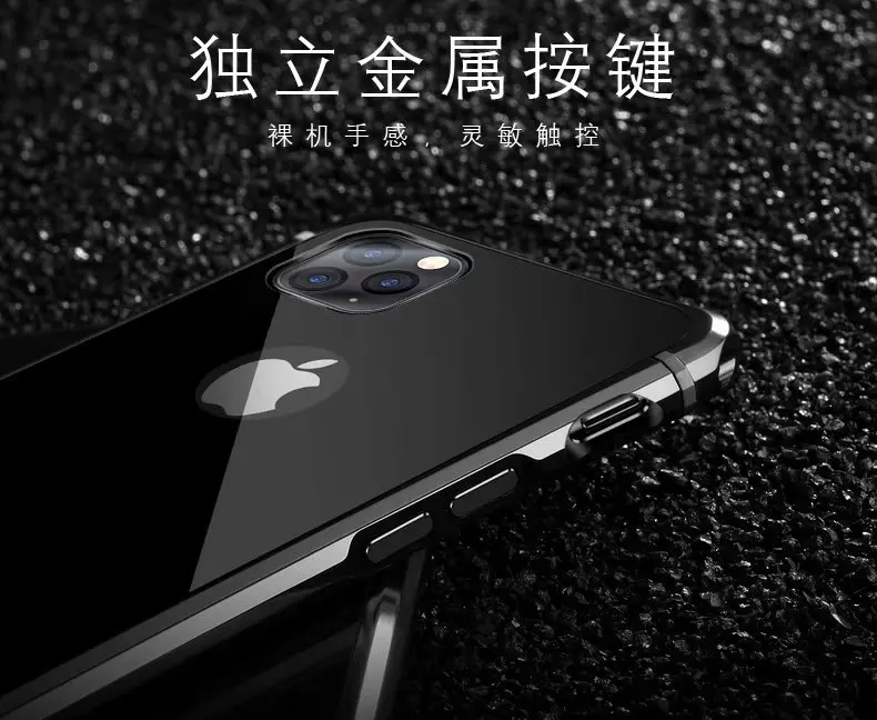 Роскошный Алюминиевый Чехол для iPhone 11 Pro металлический чехол для iPhone 11 Pro Max жесткий чехол для телефона iPhone 11 11Pro противоударный чехол