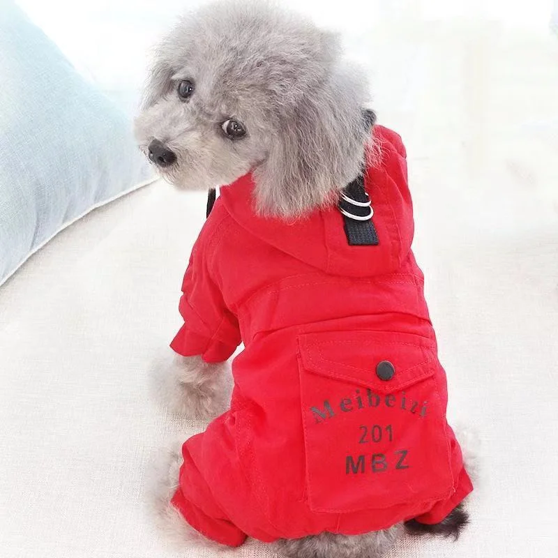 

Утолщенная теплая одежда для собак, зимняя одежда для собак, комбинезон, пальто, куртка, насос, пудель, Бишон, шнауцер, костюм, штаны, наряды д...